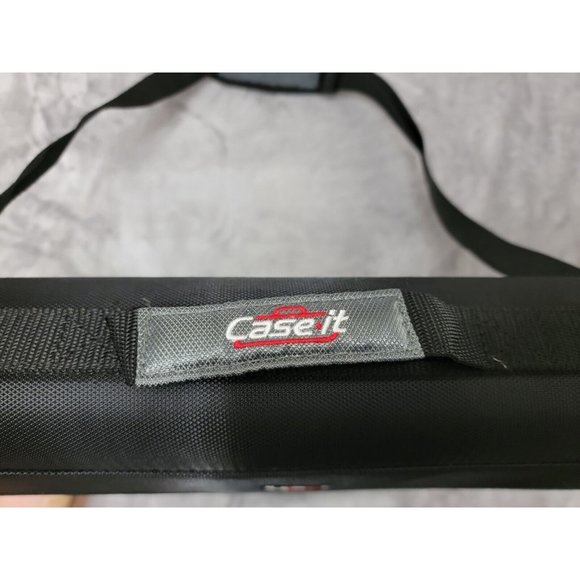 CASE IT DUAL 2 IN 1 RING BINDER 3in With Handle /Shoulder Strap RED /Black‎ - Picture 2 of 9